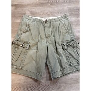 Hollister Men's Cali Longboard‎ Cargo Shorts Epic Stretch Size 36 Brown Y2K